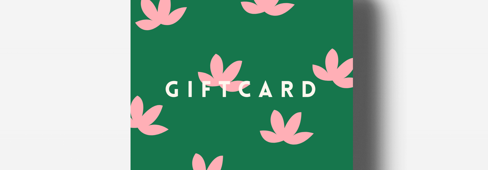 Giftcard floral print groen