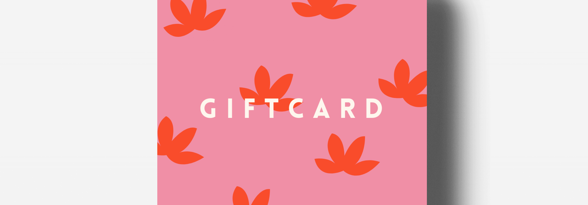 Giftcard floral print pink