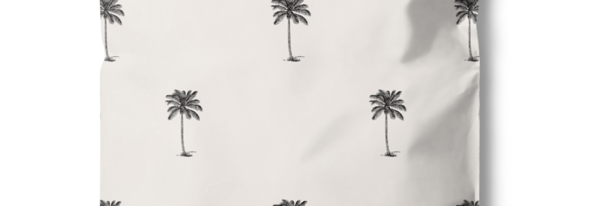 Shipping bag with palmtrees medium