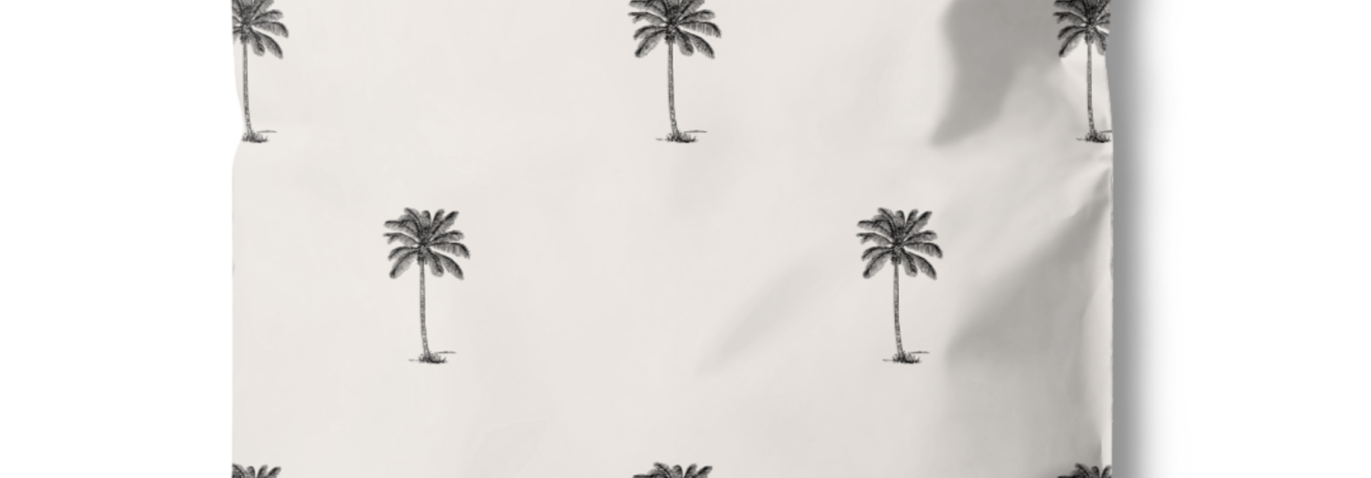 Shipping bag with palmtrees large