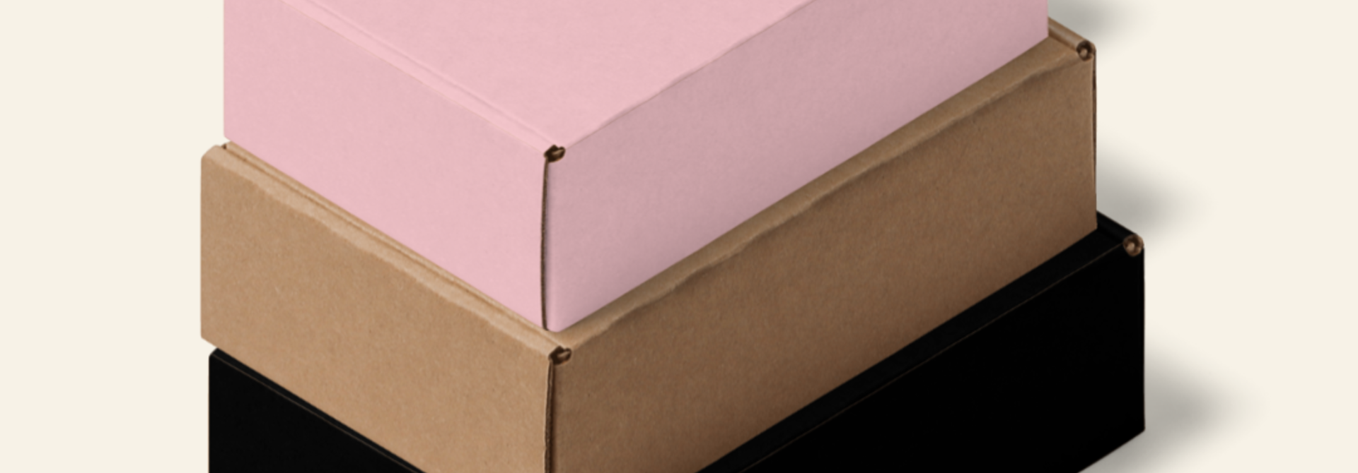 Boxes with printed logo