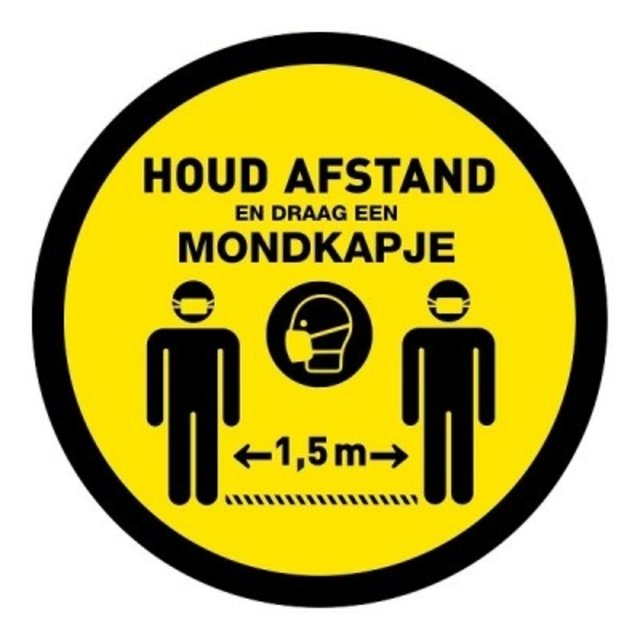 Vloersticker cirkel 04 eigen ontwerp