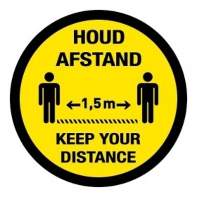 Vloersticker cirkel eigen ontwerp