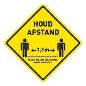 Vloersticker ruit eigen ontwerp