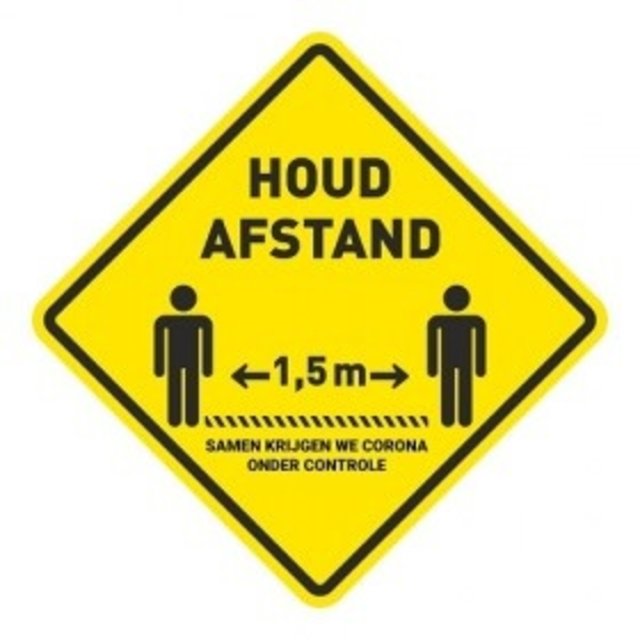 Vloersticker ruit eigen ontwerp