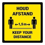 Vloersticker vierkant eigen ontwerp