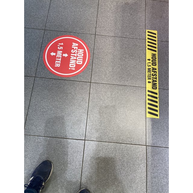 Vloersticker cirkel eigen ontwerp