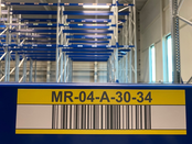 Enkelvoudig locatielabel 70x274mm