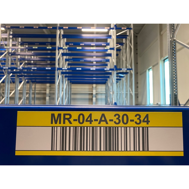 Enkelvoudig locatielabel 70x274mm