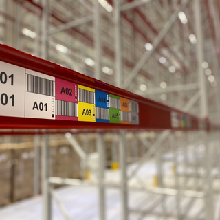 Multilabel  horizontale barcode 80  mm (hoogte)