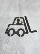 Uni-line 2K voetstappen gespoten