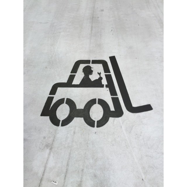 Uni-line 2K voetstappen gespoten