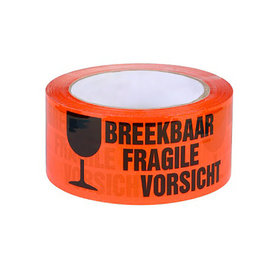 Goldline verpakkingstape 'breekbaar'  1045