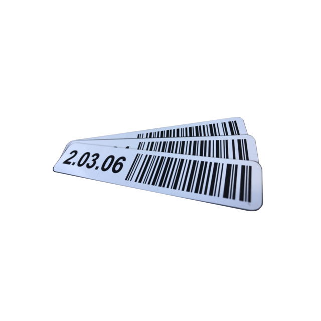 Magneetlabel enkelvoudig 125x35 mm