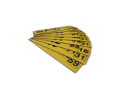 Magneetlabel enkelvoudig 125x35 mm