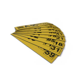 Magneetlabel enkelvoudig 125x35 mm