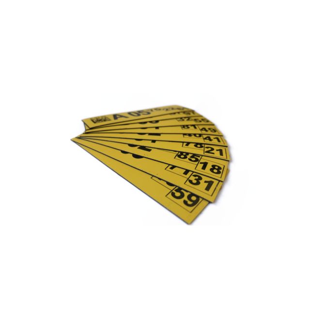 Magneetlabel enkelvoudig 125x35 mm