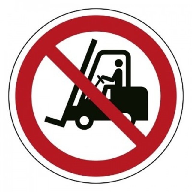 P006 Heftrucks verboden