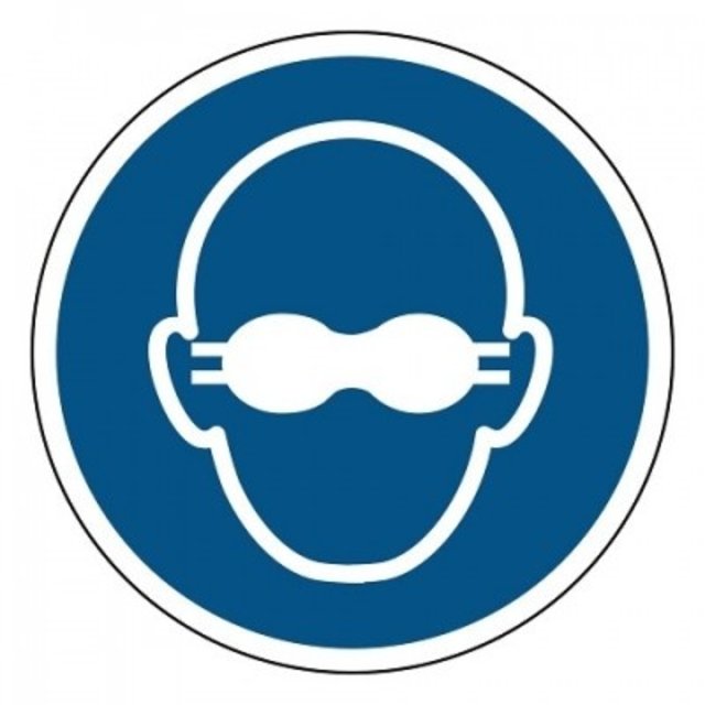 M007 Dragen van opaak bril verplicht