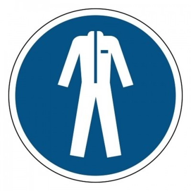 M010 Beschermkleding verplicht M010 Beschermkleding verplicht