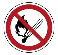 P003 Vuur, open vlam en roken verboden