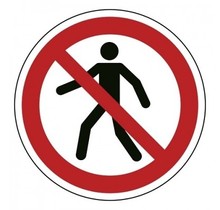 P004 Verboden voor voetgangers