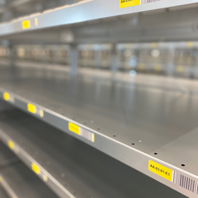 Enkelvoudig locatielabel 18x145mm