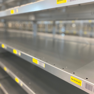 Enkelvoudig locatielabel 18x145mm