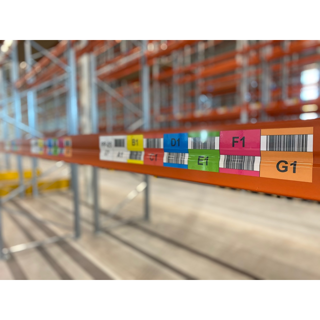 Multilabel  horizontale barcode 70  mm (hoogte)