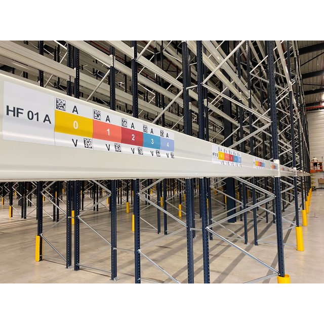 Multilabel  horizontale barcode 70  mm (hoogte)