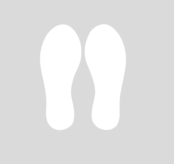 Voetstappen markering 30 cm