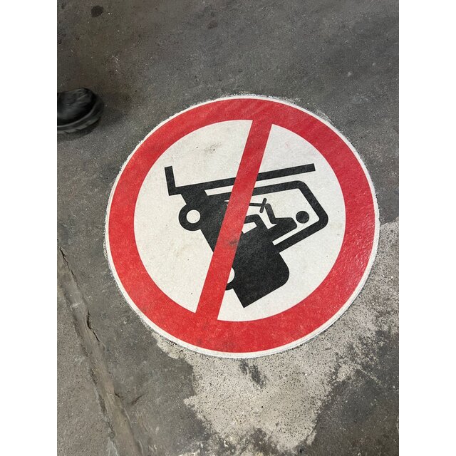 Glasweefsel versterkt vloerlabel