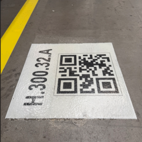 Floor Fiber Barcode 20x30cm