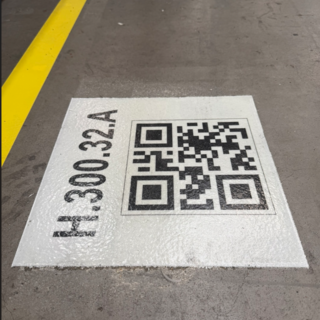 Floor Fiber Barcode 20x30cm