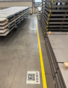 Glasweefsel versterkt vloerlabel