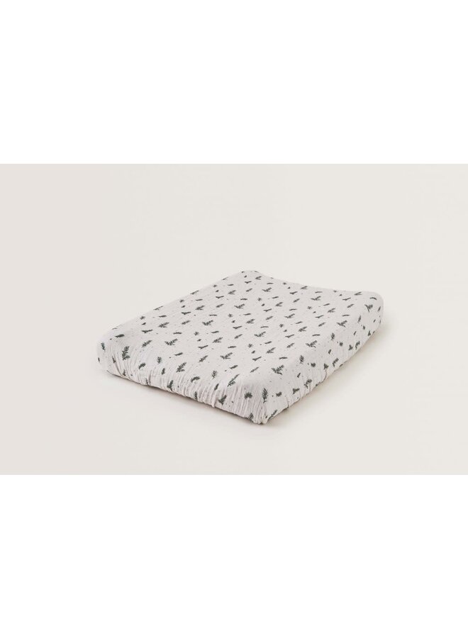 Changing Mat Cover Muslin Rosemary