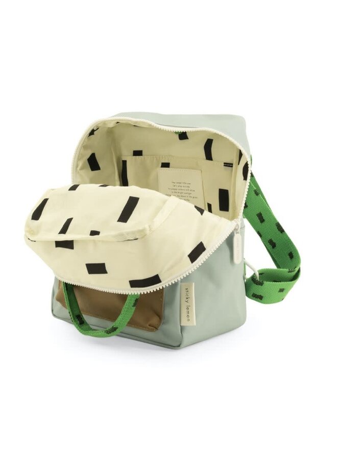 Small Backpack Sprinkles | Envelope | Steel Blue + Apple Green + Brassy Green