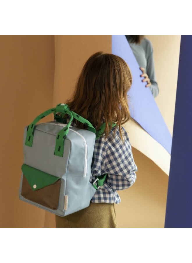 Small Backpack Sprinkles | Envelope | Steel Blue + Apple Green + Brassy Green