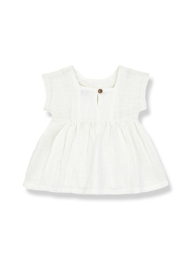 One More in the Family Bruna Dress Off White