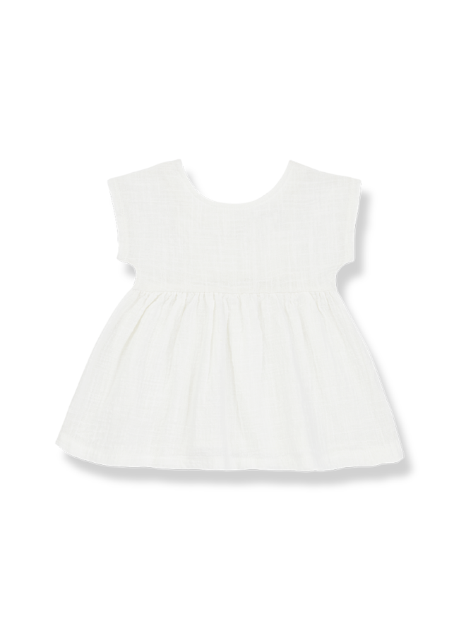 One More in the Family Bruna Dress Off White