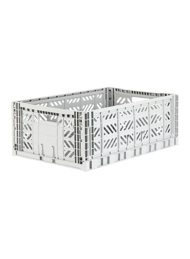 Folding Crate Maxi Light Grey