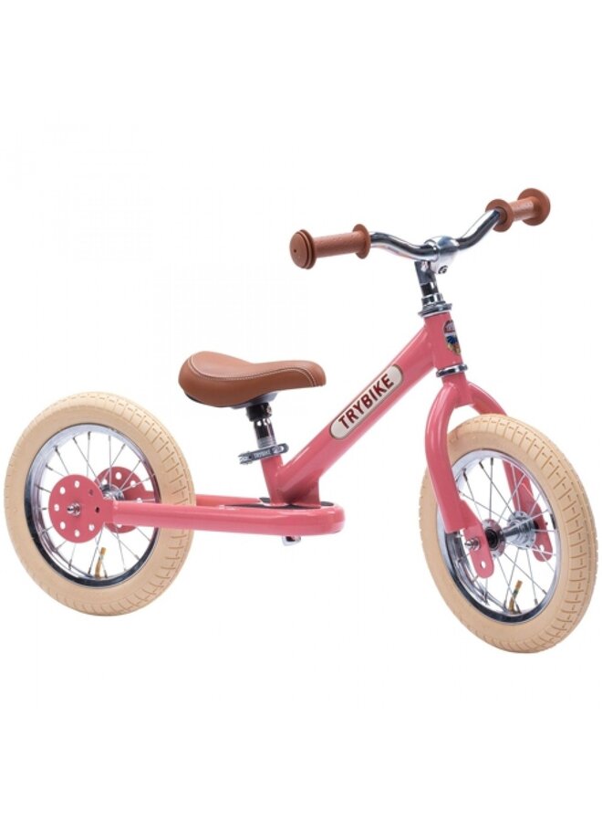 Trybike Steel Loopfiets Vintage Roze