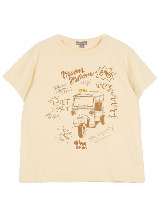 Emile et Ida T-Shirt Tuk Tuk Vanille