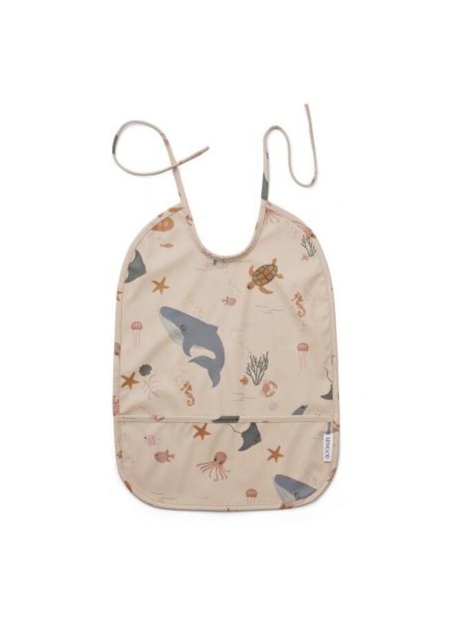 Liewood Lai Bib  Sea Creature Rose Mix