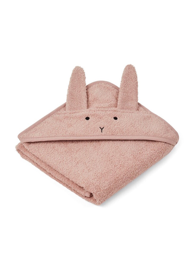 Liewood Albert Hooded Towel Rabbit Rose