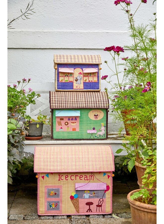 Rice Raffia Basket Shop Small