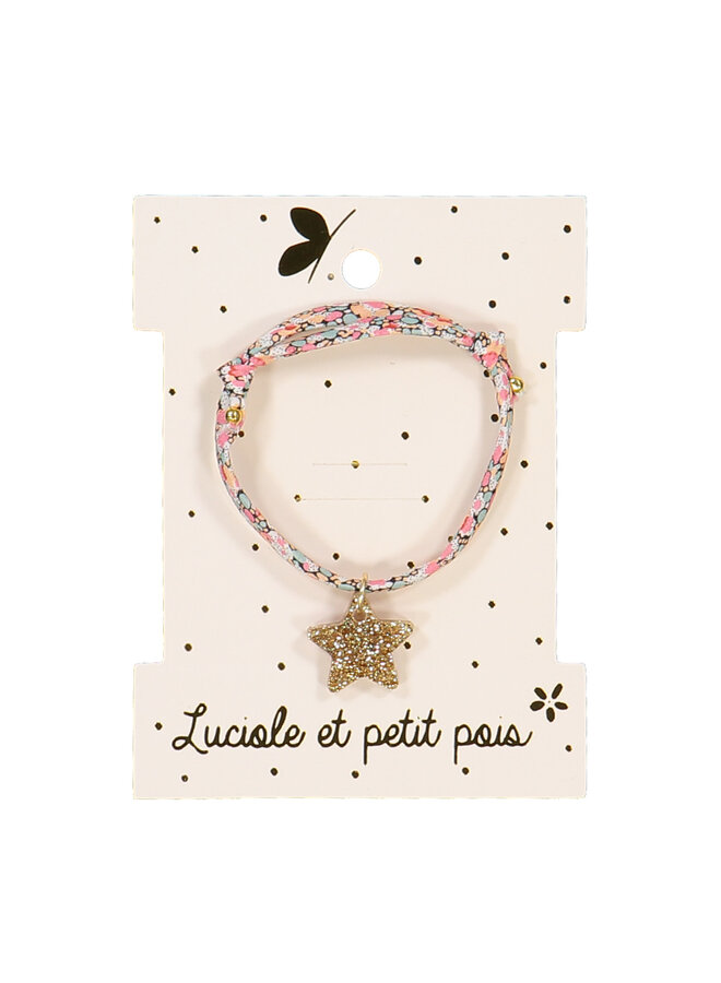 Luciole et Petit Pois Armband Liberty Pepper Corail