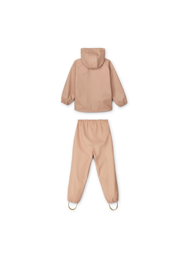 Liewood Serena Rainwear Set Dark Rose