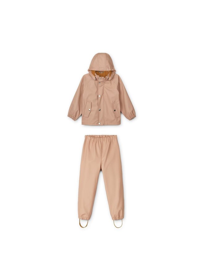 Liewood Serena Rainwear Set Dark Rose