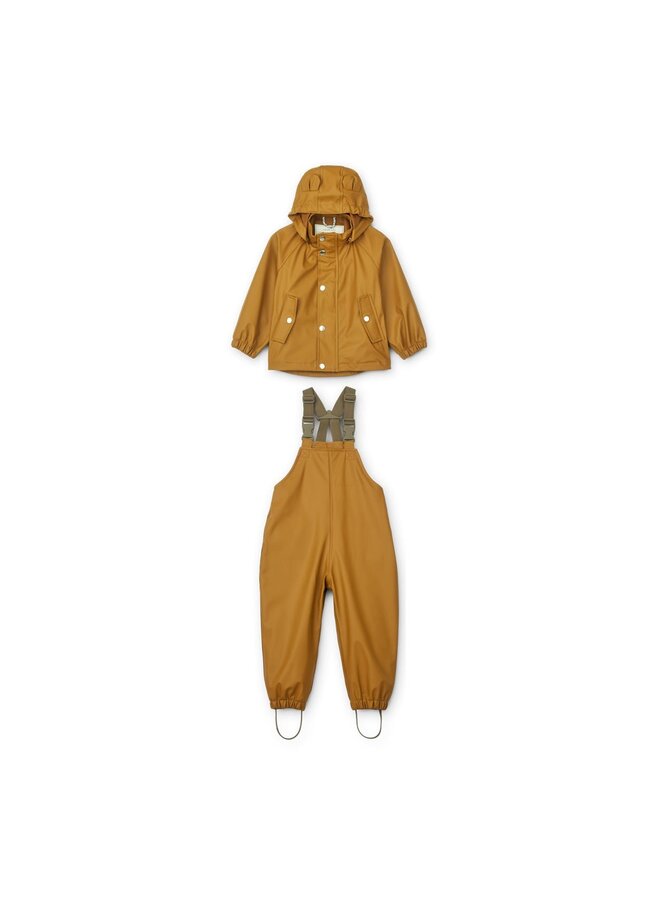 Liewood Rafael Rainwear Set Golden Caramel